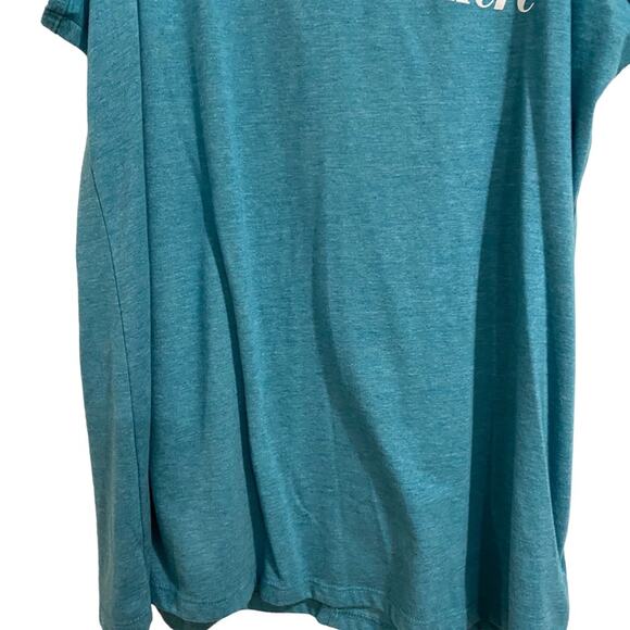 Torrid Teal Everyday No Worries Here Graphic Tank Sz 10 - Picture 6 of 11